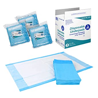 Dynarex Disposable Underpads, 17 x 24 - Tissue Fill (2 ply), 3/100/Cs –  Rhino Medical Supply