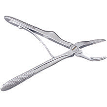 MILTEX Veterinary Dental Extracting Forceps Upper Root, Universal, Mini, 4 1/4"