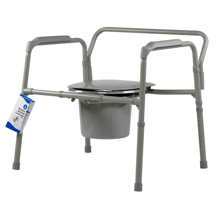 Dynarex Bariatric Folding Bedside Commode Rhino Medical Supply
