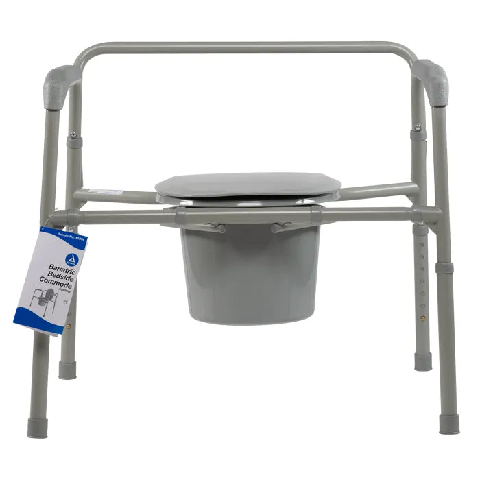 Dynarex Bariatric Folding Bedside Commode