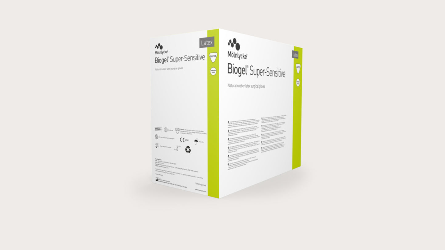 MOLNLYCKE BIOGEL SUPER-SENSITIVE GLOVES