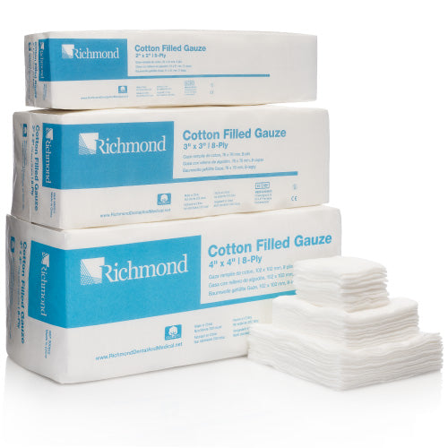 Richmond Dental Cotton-Filled Exodontia Sponges, Sterile and Non Steri –  Rhino Medical Supply