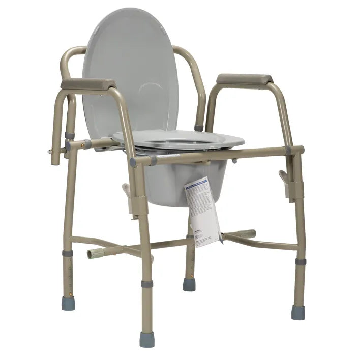 Dynarex Drop-Arm Folding Commode