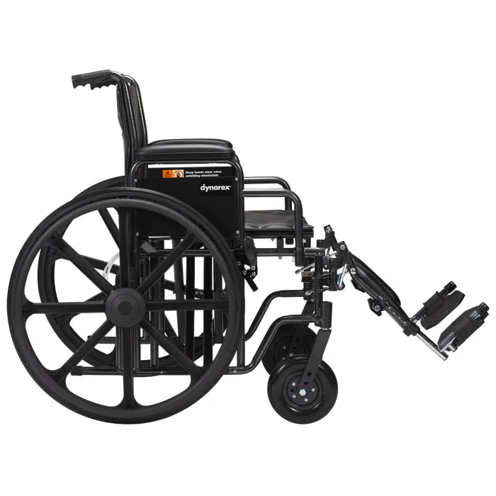 DynaRide Heavy Duty Wheelchair, 500 lb limit