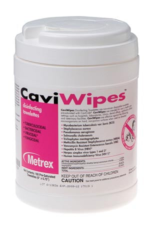 METREX CAVIWIPES DISINFECTING TOWELETTES CaviWipes