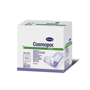 COSMOPOR STERILE LF ADHESIVE WOUND DRESSING 4" X 4", STERILE, 25/BX, 8 BX/CS