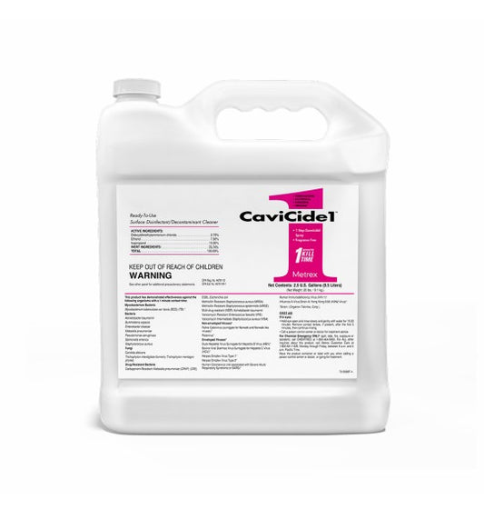 METREX CAVICIDE1 SURFACE DISINFECTANT 2.5 Gallon, Case of 2