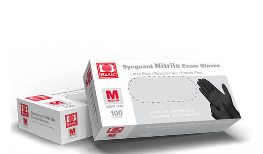 Basic Synguard Nitrile Exam Gloves Case of 1000