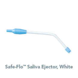 CROSSTEX SAFE-FLO SALIVA EJECTOR SAFE-FLO Saliva Ejector, White