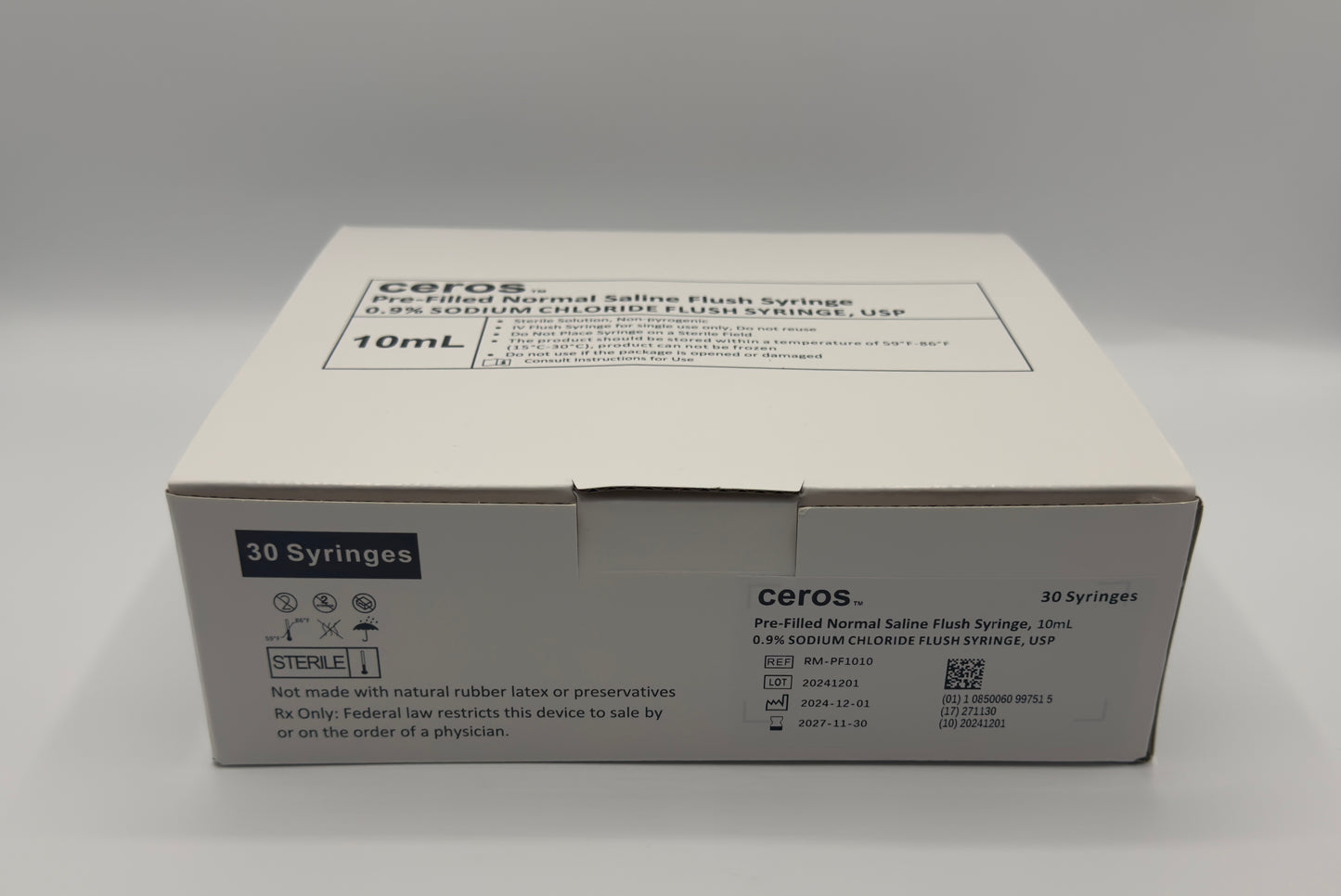 Ceros 10 mL 0.9% Sodium Chloride USP Prefilled Flush Syringe