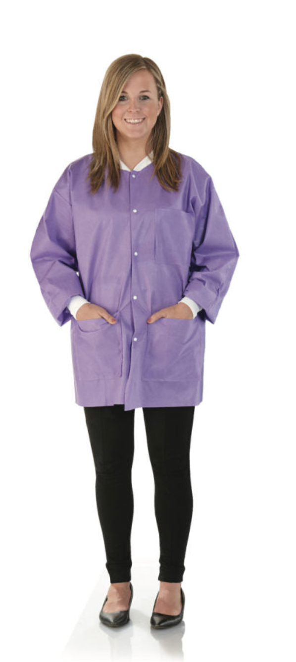 MEDICOM SAFEWEAR Hipster Jacket, Plum Purple, 12/bag