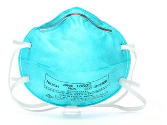 3M™ Health Care Particulate Respirator and Surgical Mask 1860S, Small