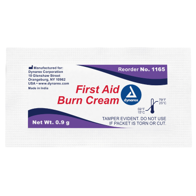 Dynarex First Aid Burn Cream, 0.9g Packets
