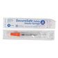 Dynarex SecureSafe Safety Insulin Syringe - 0.5 ml (New Mechanism)