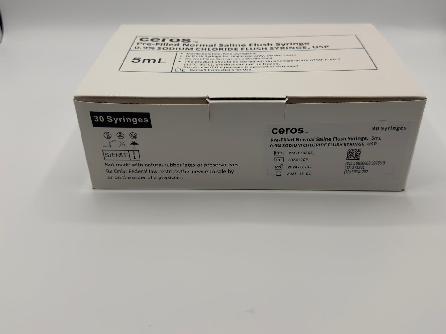 Ceros 5 mL 0.9% Sodium Chloride USP Prefilled Flush Syringe