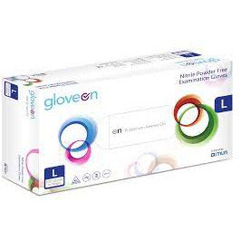 GloveOn Nitrile Exam Gloves, Medium, Blue, Case of 1000