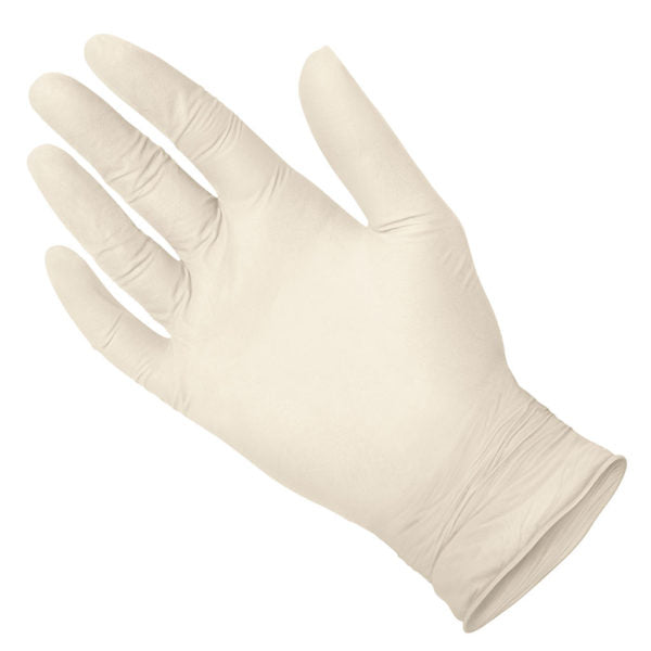 MEDGLUV Latex Exam Gloves, Small, Box of 100