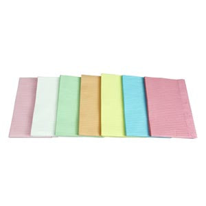 DUKAL UNIPACK Dental Bib, 13" x 18", 2-Ply Tissue + Poly, Lavender, 500/cs
