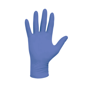 AQUASOFT Blue Nitrile Gloves, Small, Box of 300