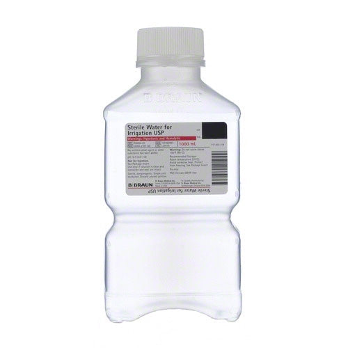 B BRAUN R5000-01 Sterile Water For Irrigation USP, 1000mL Plastic Container (Rx)