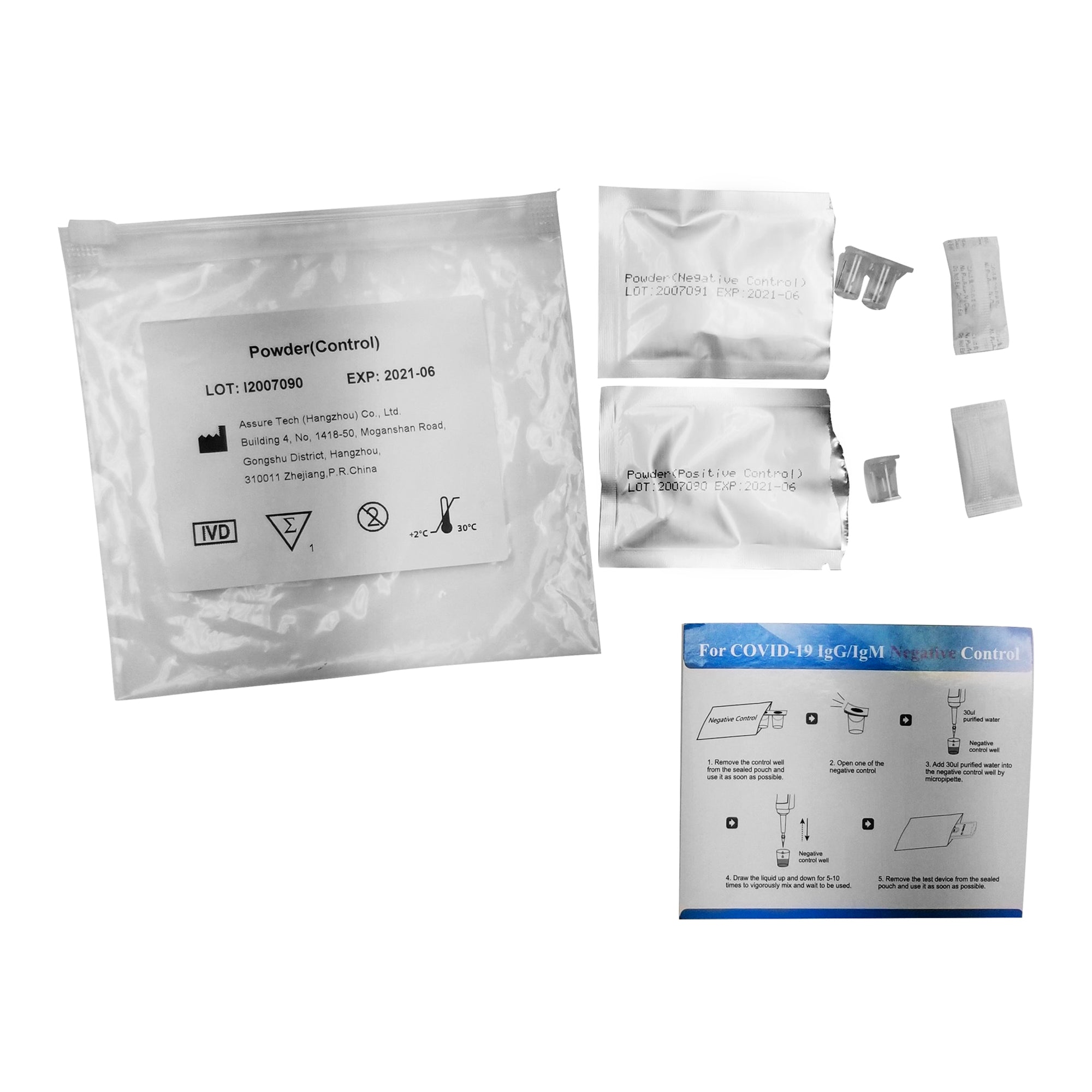 PREMIER BIOTECH COVID-19 IGG/IGM RAPID TEST COVID-19 Control, 1 Positi ...