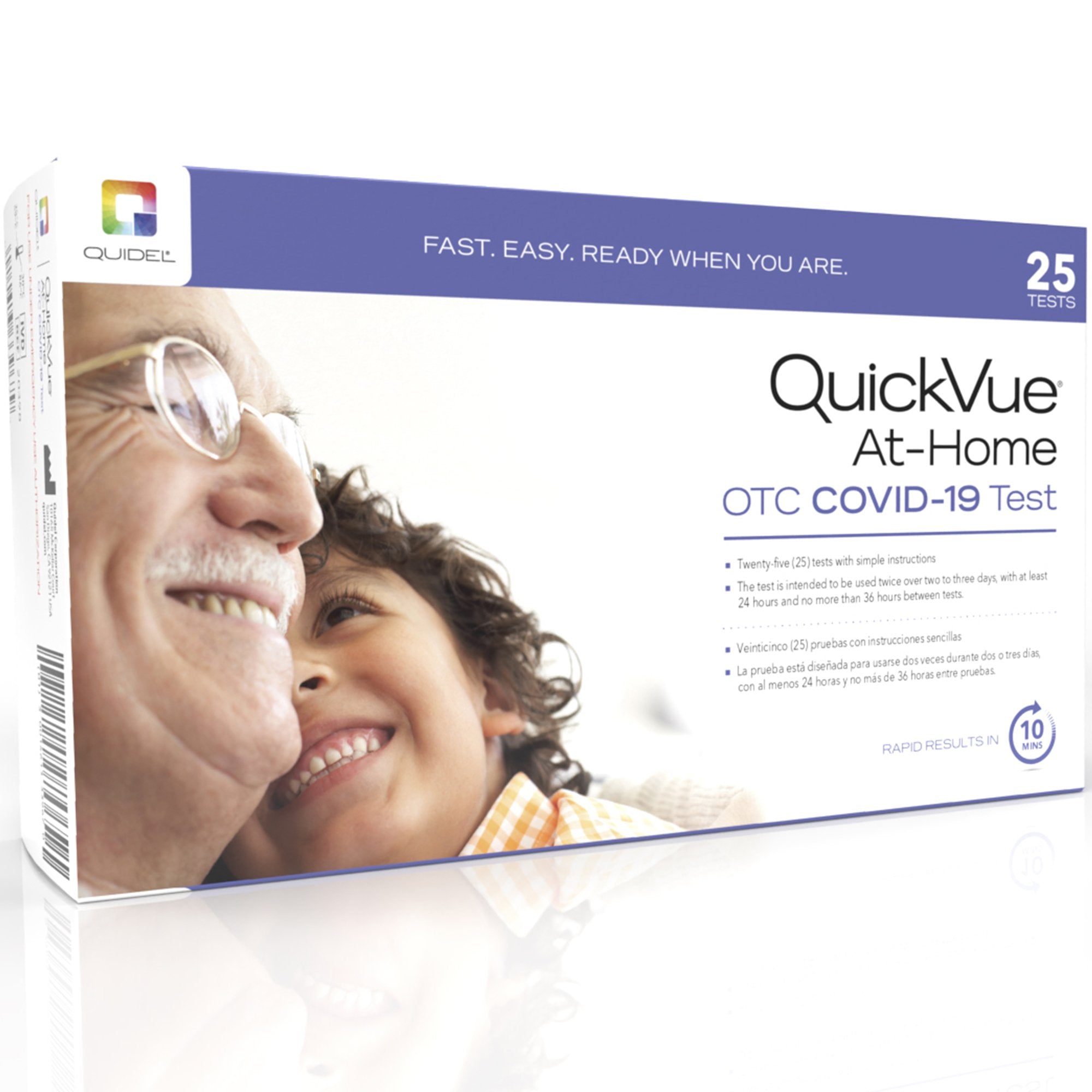QUIDEL QUICKVUE At-Home OTC COVID-19, 25 test/kit – Rhino Medical Supply
