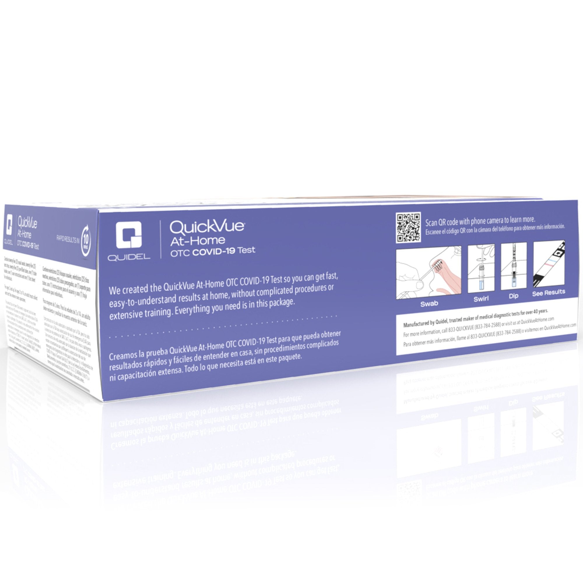 QUIDEL QUICKVUE At-Home OTC COVID-19, 25 test/kit – Rhino Medical Supply