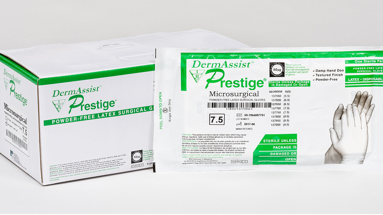 INNOVATIVE PRESTIGE MICROSURGICAL POWDER-FREE LATEX SURGICAL GLOVES