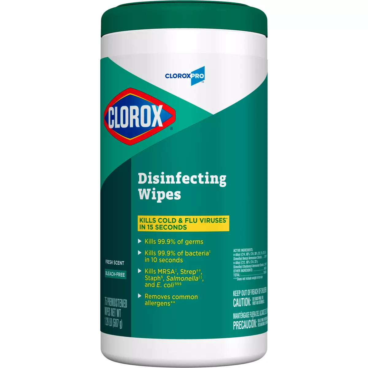 CloroxPro™ Clorox® Disinfecting Wipes, Fresh Scent, 75/canister 6 per case