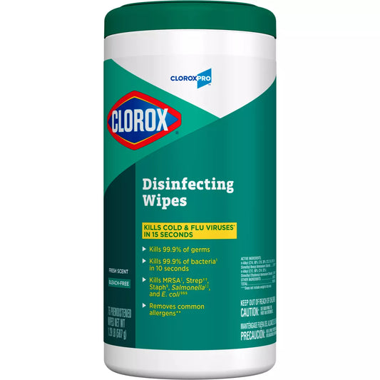 CloroxPro™ Clorox® Disinfecting Wipes, Fresh Scent, 75/canister 6 per case