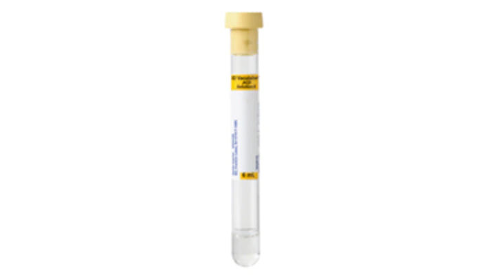 BD 364816 VACUTAINER ACD GLASS TUBES Conventional Stopper, 13 x 100mm, 6.0mL, Yellow, Paper Label, ACD Solution B of Trisodium Citrate 13.2g/L, Citric Acid 4.8g/L & Dextrose 14.7g/L, 1.0mL, 1000/cs