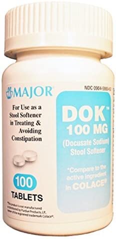 MAJOR Dok, 100mg, Caplets, Compare to Colace