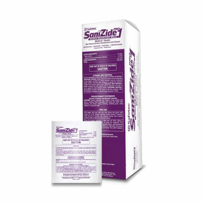 SAFETEC SaniZide Pro 1® Surface Disinfectant Wipes, 50/bx, 6 bx/cs