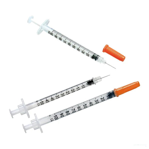 EXEL INSULIN SYRINGE WITH NEEDLE, Various Sizes, 500/Case