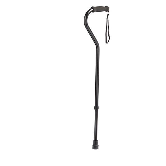 Rhythm Healthcare Aluminum Adjustable Offset Cane, Various Colors