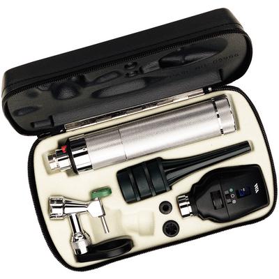 WELCH ALLYN VETERINARY 3.5V Diagnostic Set, Coaxial Ophthalmoscope, Veterinary Operating Otoscope, Rechargeable 60-minute Power Handle and Soft Storage Case