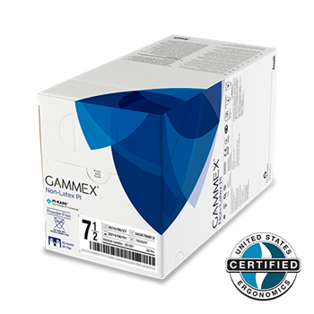ANSELL GAMMEX NON-LATEX PI SURGICAL GLOVES Case of 200