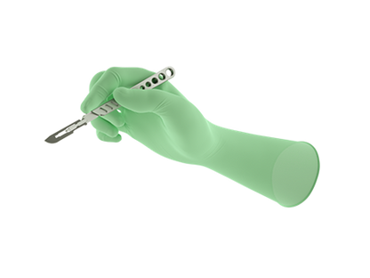 ANSELL GAMMEX NON-LATEX PI MICRO GREEN SURGICAL GLOVES Case of 200