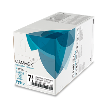 ANSELL GAMMEX NON-LATEX PI MICRO WHITE SURGICAL GLOVES Case of 200
