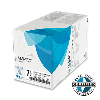 ANSELL GAMMEX PI HYBRID SURGICAL GLOVES Case of 200