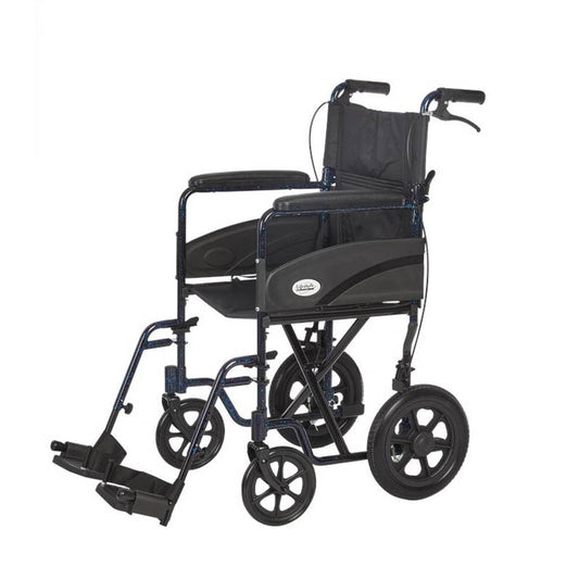 Rhythm Healthcare 19" Companion Chair with Fold Down Back and Hub Brakes , Various Colors