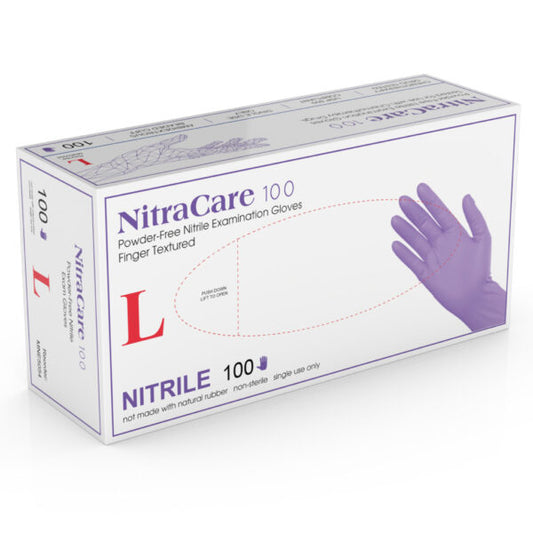 MEDGLUV NITRACARE 100 NITRILE EXAM GLOVES CASE