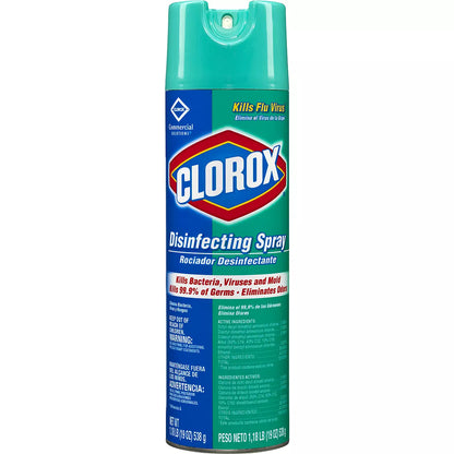 Clorox Commercial Solutions Clorox Disinfecting Aerosol Spray, Fresh Scent, 19 oz, 12/cs
