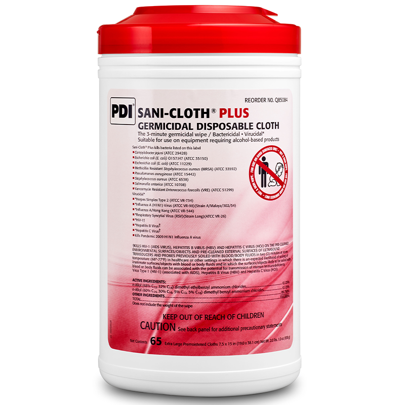 Pdi Cleaner PDI SANI-CLOTH® PRIME GERMICIDAL DISPOSABLE WIPE 7½