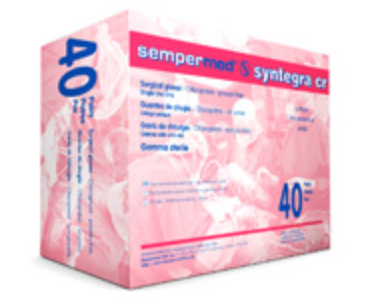 SEMPERMED SYNTEGRA CR SURGICAL POWDER FREE GLOVE, Sterile Pairs, Case of 240