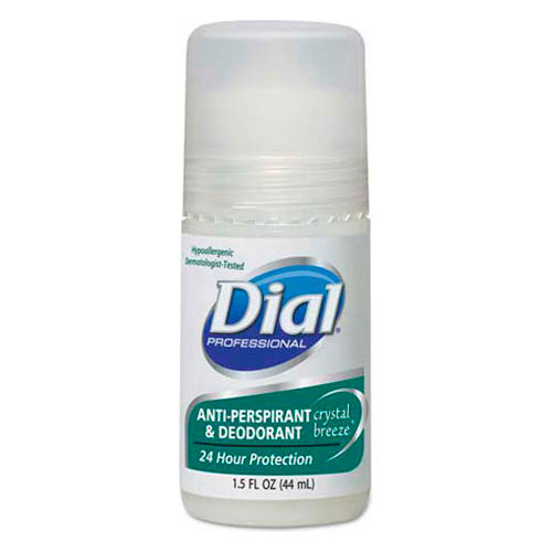 DIAL ANTIPERSPIRANT/DEODORANT Deodorant, Roll On, APDO, Scented, 1.5 oz, 48/cs