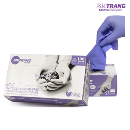 sri trang handschuhe Sri Trang Viva Nitrile Exam Gloves, Powder Free, 1000/Case