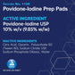 Dynarex Povidone-Iodine Prep Pad - Medium, Case/1000