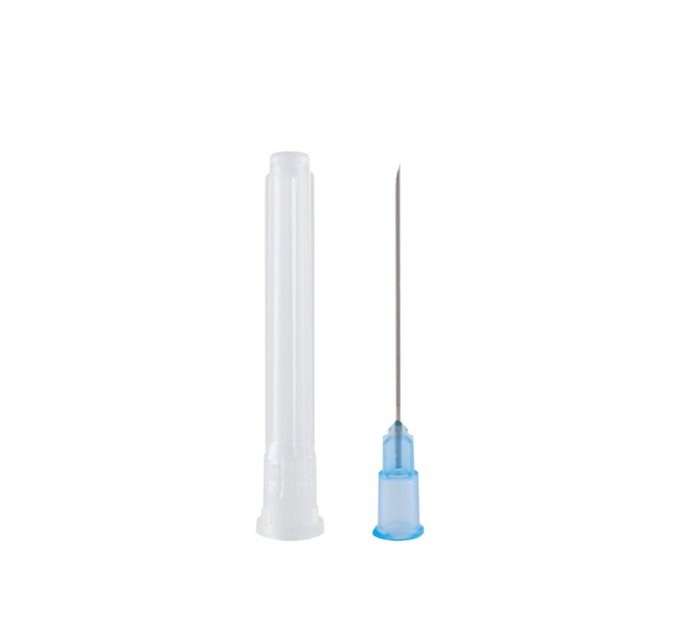 Exel 30G x 1 in. Hypodermic Needle with Plastic Hub, Box of 100 - Delasco