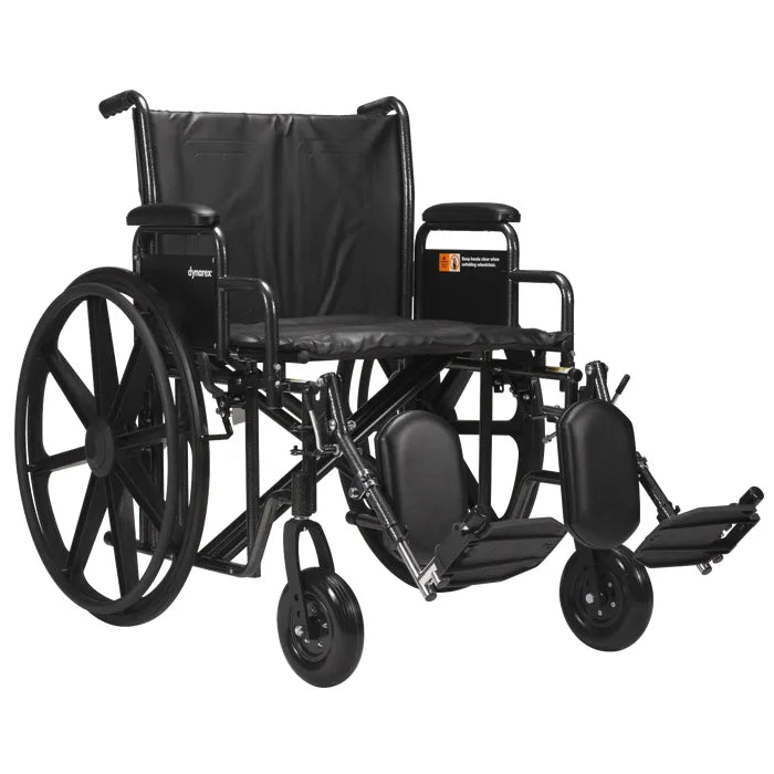 DynaRide Heavy Duty Wheelchair, 500 lb limit